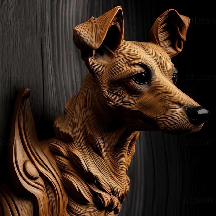 3D model Brazilian Terrier dog (STL)